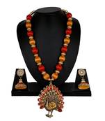 Red statement-jewellery