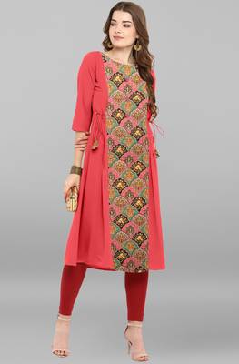 Janasya Multicolor printed crepe ethnic-kurtis 2