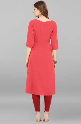 Janasya Multicolor printed crepe ethnic-kurtis 5