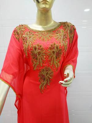 Dubai Kaftan Women Dress Long Gown Farasha Jalabiya maxi Wear 2