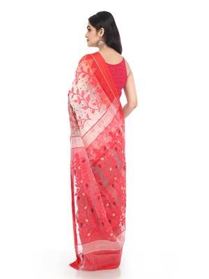 Multicolor Women Soft Dhakai Jamdani Saree 2