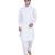 White plain cotton Pathani Suit For Men