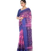Pink Women Soft Dhakai Jamdani Saree
