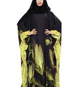 Multicolor Printed Polyester Abaya