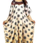 Multicolor Printed Satin Islamic-Kaftans