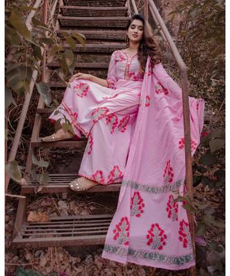 Mughal Butta Block Suit Set 3