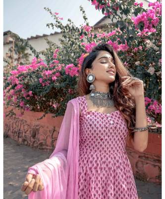 Pink Sharara Set 5