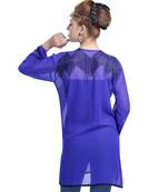 royal blue georgette embroidered zari work islamic kaftans