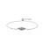 SILVER kundan GEOMETRIC EVIL EYE BRACELET