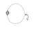SILVER kundan GEOMETRIC EVIL EYE BRACELET