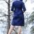 Navy Blue Kalamkari Yoke Dress