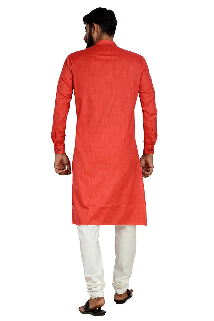 Red Stylish And Fancy Kurta Pyjama