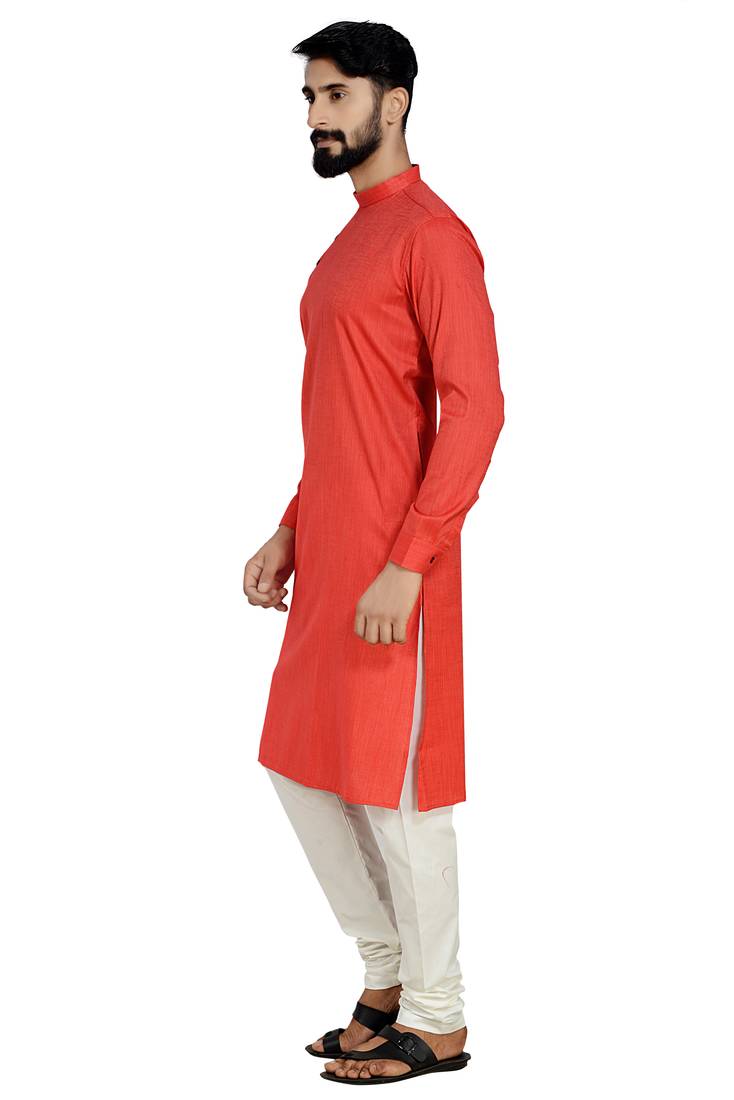 Red Stylish And Fancy Kurta Pyjama