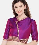 purple non padded twill Kimono blouse