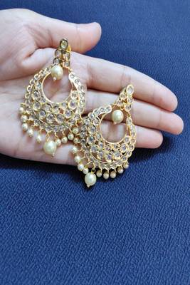 Copper crystal earrings 1