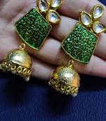 Green earrings