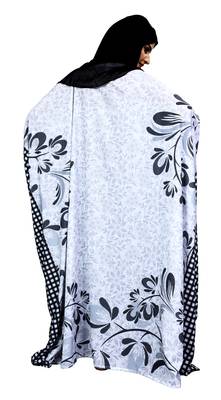 Multicolor Printed Polyester Abaya 5