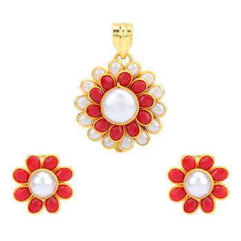 Maroon cubic zirconia pendants 1