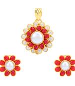 Maroon cubic zirconia pendants