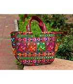 MultiColor cotton Kutch  HandBag 