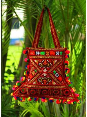 MultiColor cotton Kutch  HandBag  1