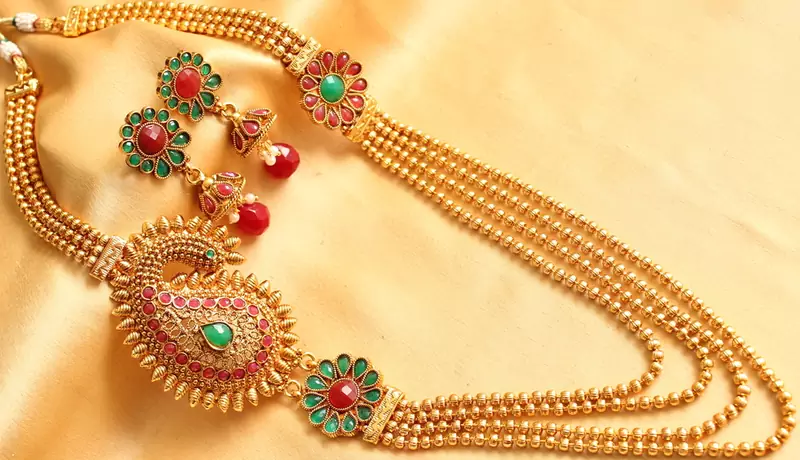 BEAUTIFUL MULTI LAYER MANGO MUGAPPU SET - DJ16783