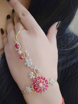 Gold crystal bracelets 1