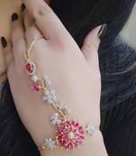 Gold crystal bracelets