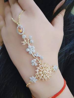 Gold crystal bracelets 1