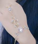 Gold crystal bracelets