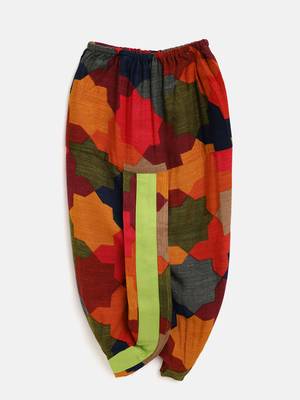 Green Plain Cotton Boys Dhoti Kurta 2