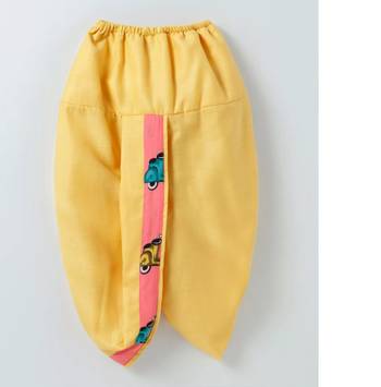 Pink Printed Blended Cotton Boys Dhoti Kurta 2