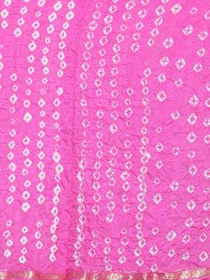Geroo Jaipur Pink hand woven silk saree with blouse 4