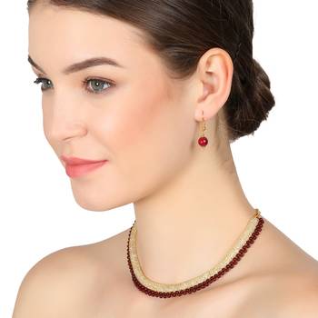 Gold Cubic Zirconia Necklaces 1