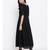 Black Chikan Flared Dress