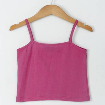 Pink Trendy front ruffle  cold shoulder foil printed georgette top with inner 3