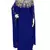 navy blue georgette embroidered zari work islamic kaftans