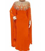 Orange Wedding Kaftan for Women