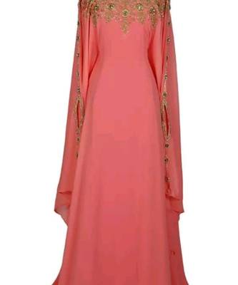Peach Evening Kaftan for Women 1