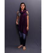 This Delicate Wrap Along With Voilet Base Looks Elegant When Team Up With Denims Or Suit.