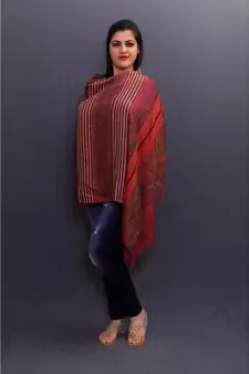 Delicate Wrap Along With Stripes And Paisleys Looks Elegant When Team Up With Denims Or Suit.