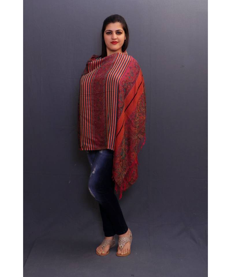 Delicate Wrap Along With Stripes And Paisleys Looks Elegant When Team Up With Denims Or Suit.