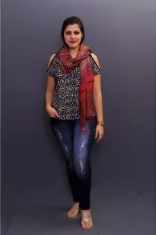 Delicate Wrap Along With Stripes And Paisleys Looks Elegant When Team Up With Denims Or Suit.