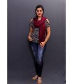 Delicate Wrap Along With Purple Base And Paisleys Looks Elegant When Team Up With Denims Or Suit.