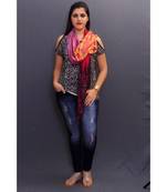 Delicate Wrap Along With Various Colours And Leafy Pattern Looks Extermly Different And Unique.