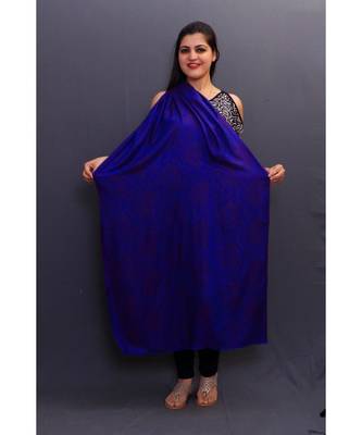 Delicate Wrap Along With Royal Blue Base And Paisleys Looks Elegant When Team Up With Denims Or Suit 2