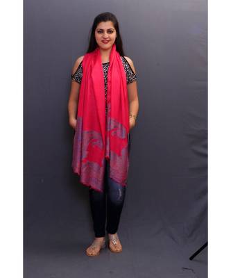 Delicate Wrap Along With Pushia Pink Colour Base And Amazing Border Looks Quite Unique. 1