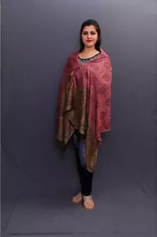 Delicate Wrap Along With Magical Black Base And Highly Defined Broad Border Gains Whole Attention.