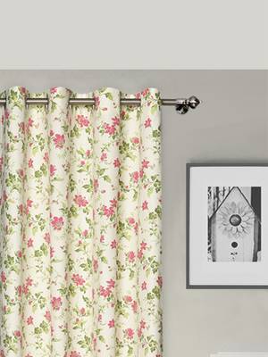 ROSARA HOME Pack of Single Eyelet Cotton Curtain 2