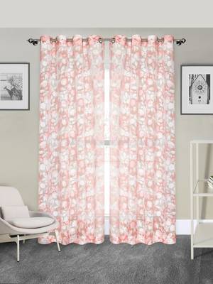 ROSARA HOME Pack of 2 Eyelet Polycotton Curtains 1